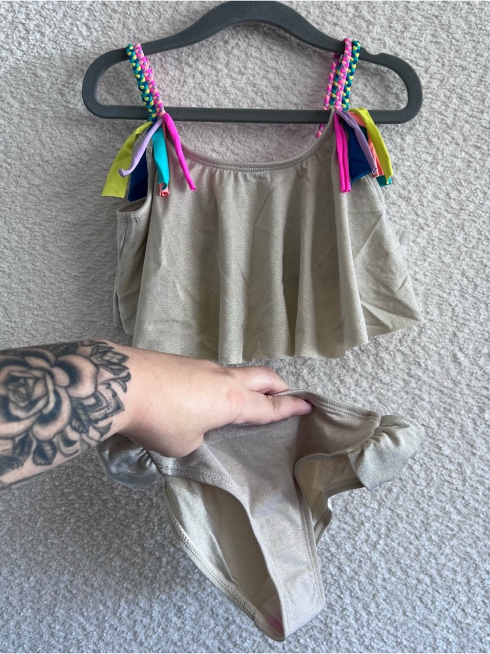 Beach Lingo NWT Two Piece Bikini Set Tied Up In Luv Bathing Suit Size 7